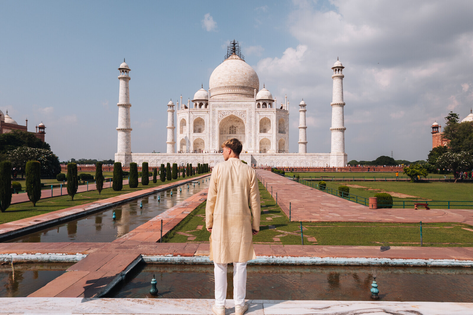 Malakai Barclay at the Taj Mahal